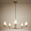 Luminaire classique pour salle à manger à 6 lumières à intensité variable l 32,3 po-2146797526