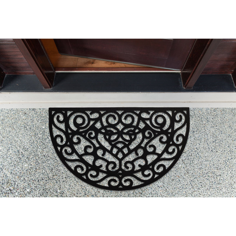 Romilly Non-Slip Geometric Outdoor Doormat