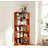 Corner Book Shelf, 6 Tier Corner Bookshelf Etagere Bookcase With Baffle,  L Shaped Bookcase With Display Shelf Stand For Home Office, Living Room, Bedroom-2087638834-1930258097