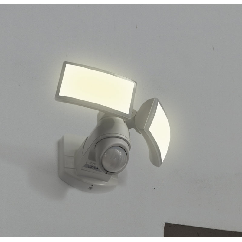 Varak 2-Light Integrated LED Outdoor Armed Sconce