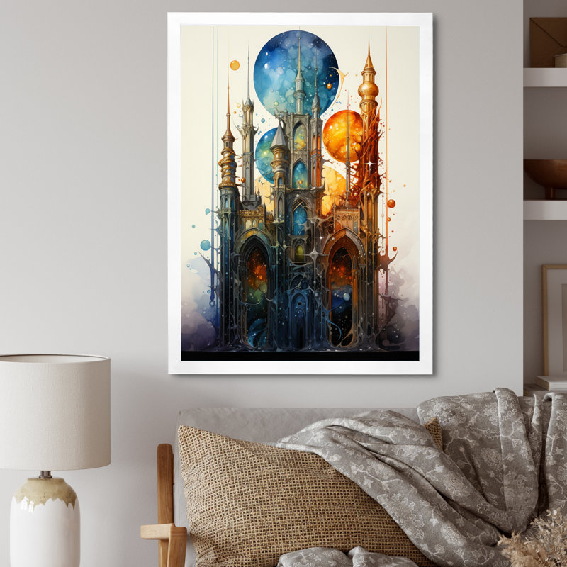 Art de piliers de l'Islam Punda, impression sur toile encadrée, H 44 po x l 34 po x P 1,5 po, Cadre photo blanc