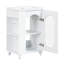 Meuble-lavabo 20 po avec lavabo en céramique, porte blanche moderne et porte-sérum