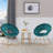 Focht 20" Wide Velvet Barrel Armchair with Open Back and Gold Metal Legs-438874829