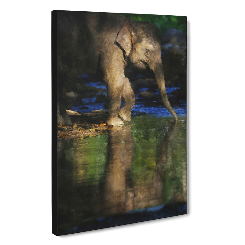 Elephant Vol.4 - Wrapped Canvas Print, 50cm H x 35cm W x 3cm D
