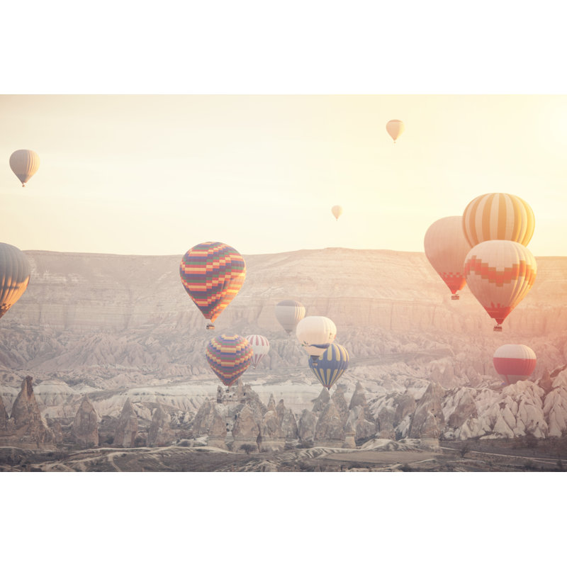 Hot Air Ballons by Ozgurcankaya - Wrapped Canvas Print, 30cm H x 46cm W