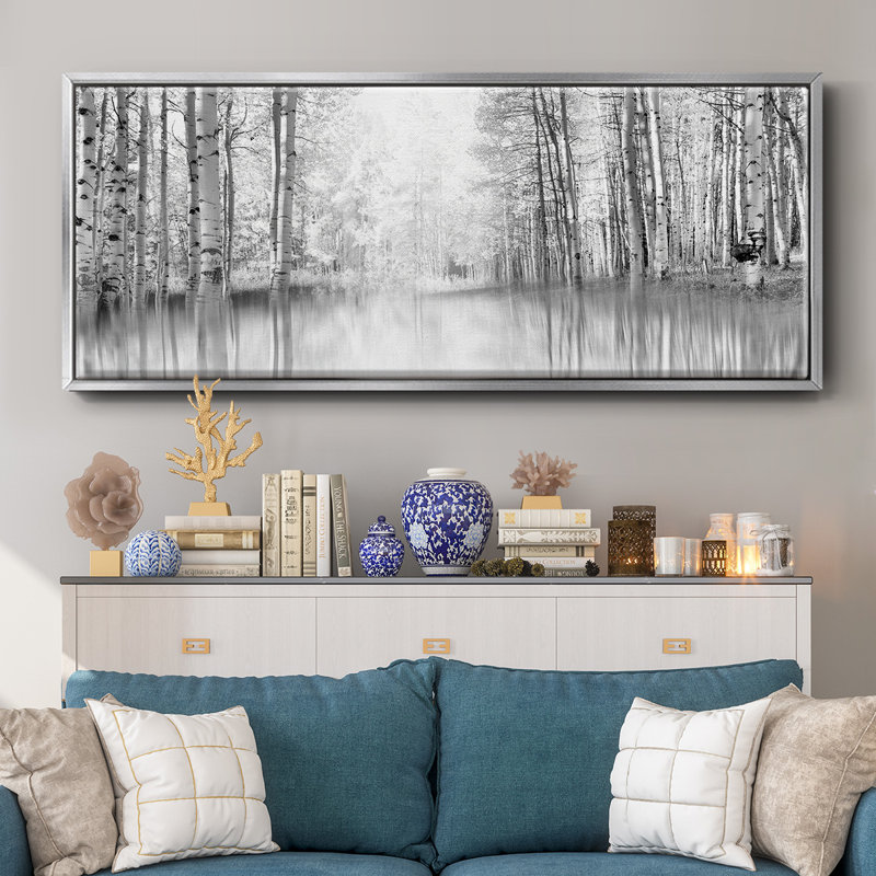 Aspen Reflection - toile encadrée, H 8 po x l 20 po