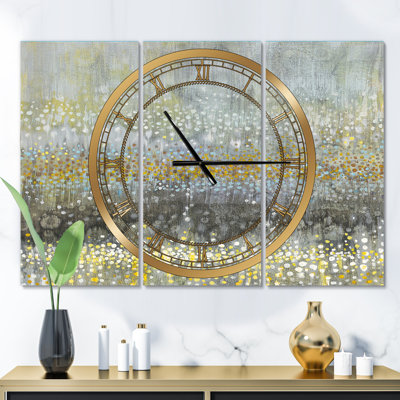 Glam Rain Abstract III - horloge murale moderne