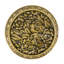 NANTUCKET NANTUCKET KNOB DECORATED WITH LIGHT COLORADO TOPAZ SWAROVSKI CRYSTALS IN BURNISHED BRASS PLATE-244244419