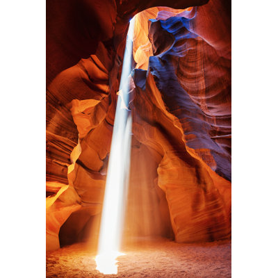 Light Beam At Upper Antelope Canyon - Wrapped Canvas Print