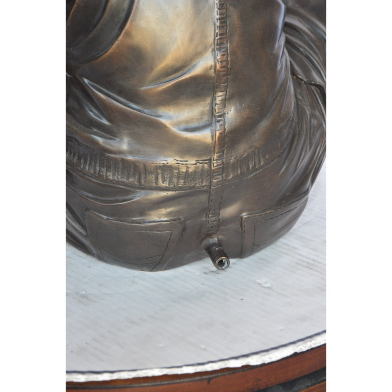 Bronze Boy Push Turtle Fountain