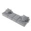 Canapé modulaire surdimensionné moderne avec repose-pieds et sièges multiples, coussins moelleux, combinaison de bricolage-97428282