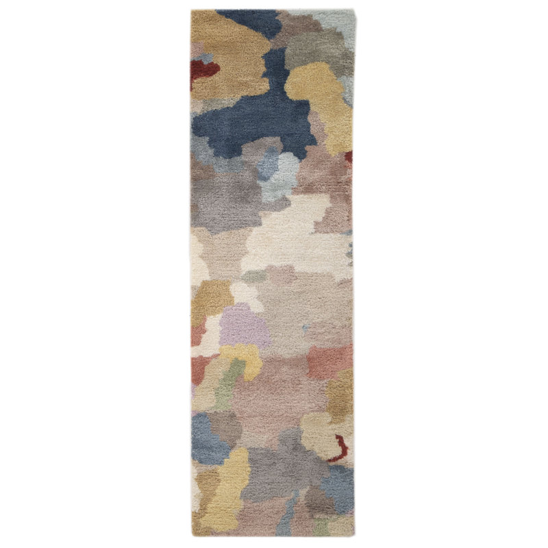 Modern Shag - Landscape Rug Hand Tufted Wool  Rug, Rectangle 5' x 8'
