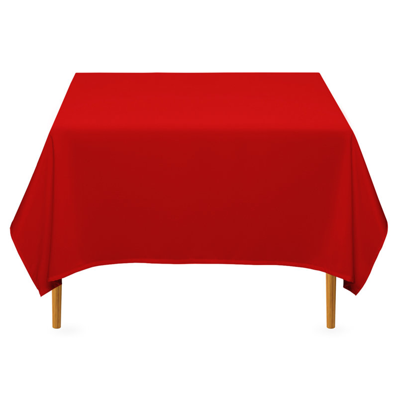  Solid Color Polyester Square Tablecloth, Royal Blue, 1, 70" x 70"