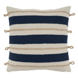Naviguer Collection Appliqued Cotton Pillow Cover
