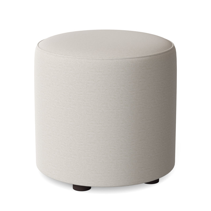 Pisa 18" Round Standard Ottoman, White 5555-000