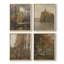 «Vintage Landscape CLXIX», 4 pièces sur papier