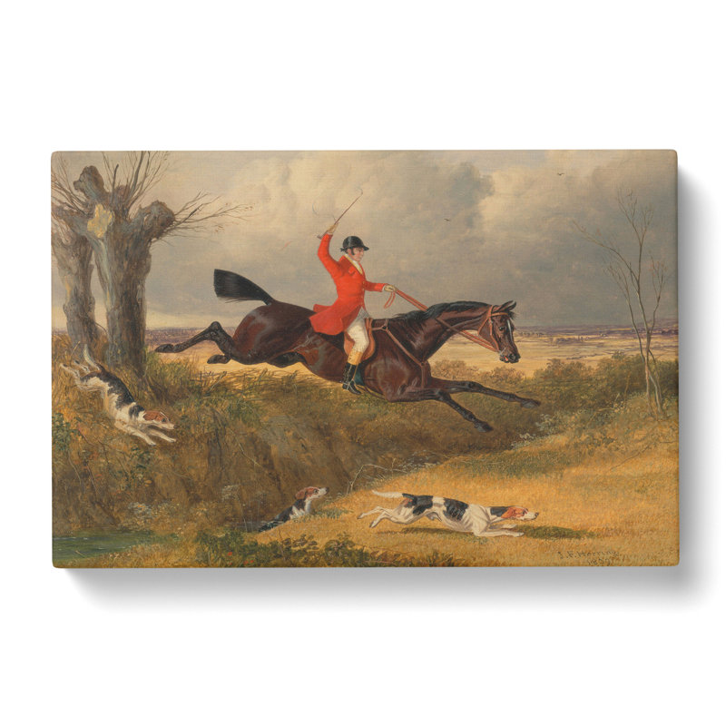 Fox Hunting Vol.2 by John Frederick Herring - Wrapped Canvas Painting, 50cm H x 76cm W x 3cm D