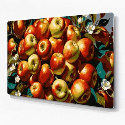 Fruit Apple Honeycrisp Red Metal Wall Art