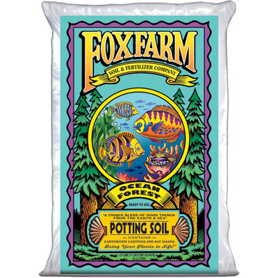 Foxfarm Ocean Forest Potting Soil Nutrient-Rich Organic Mix With Castings & Seaweed For Lush Growth In Houseplants & Container Gardens