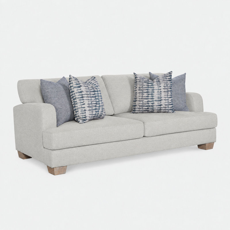 Marielle 88" Upholstered Sofa, Birch