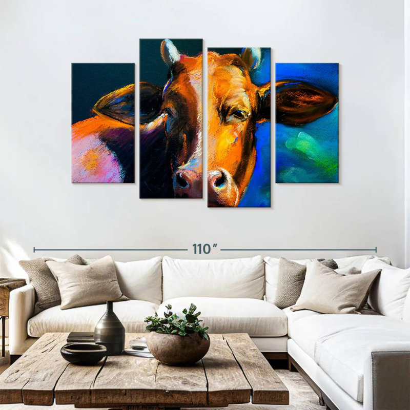 Brampt Cow Head, 54" H x 84" W
