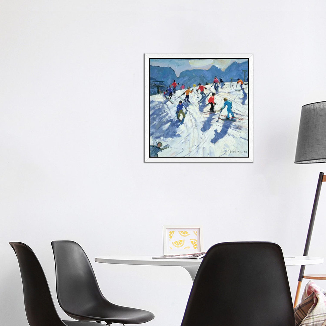 Busy Ski Slope, Lofer by Andrew Macara - Graphic Art Print on Canvas