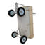 Transport extérieur, tous les terrains, rampes en bois, pneus solides, transport de jardin