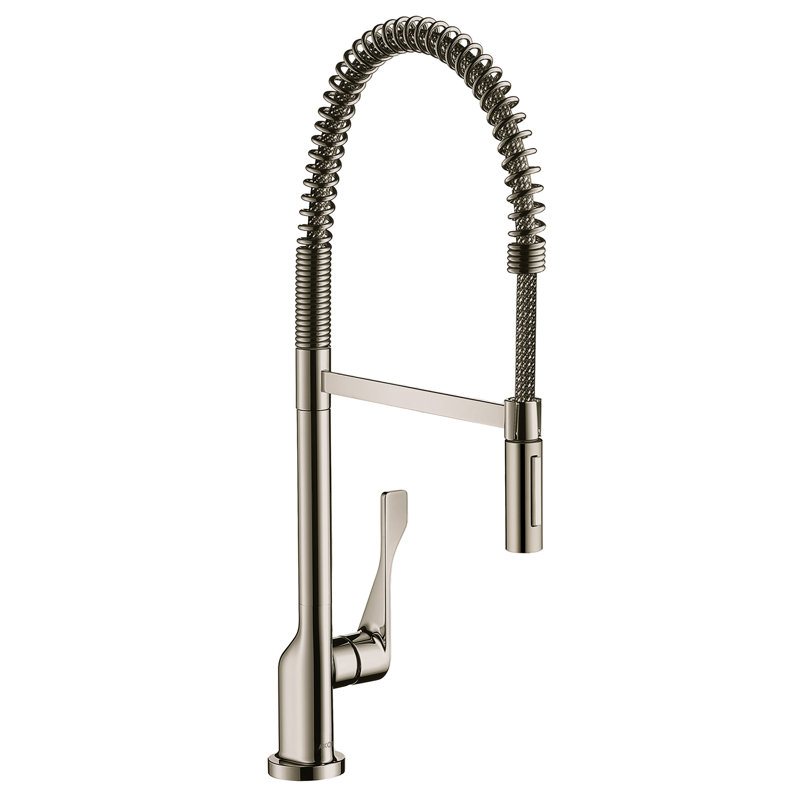 Citterio Pull Down Touchless Single Handle Kitchen Faucet (7.1 lbs), Brushed Black Chrome