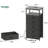 Kadlec 5-Drawer Fabric Dresser With Charging Station & Open Shelf For Bedroom, Entryway Storage