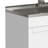 Modern Wide Shaker All-In-One 36-inch Laundry Utility Sink and Cabinet