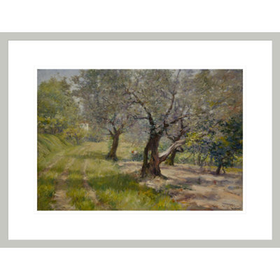 «The Olive Grove» par William Merritt Chase, impression giclée sur cadre