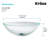 Clear Glass Glass Circular Vessel Bathroom Sink