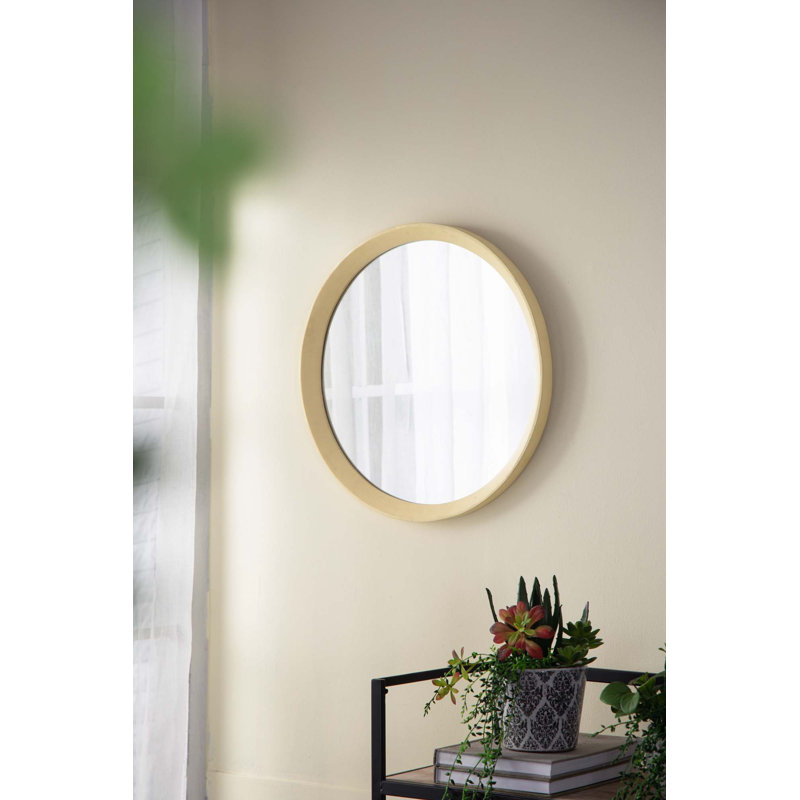 Miroir mural 20 po x 1,5 po, Crème, crème