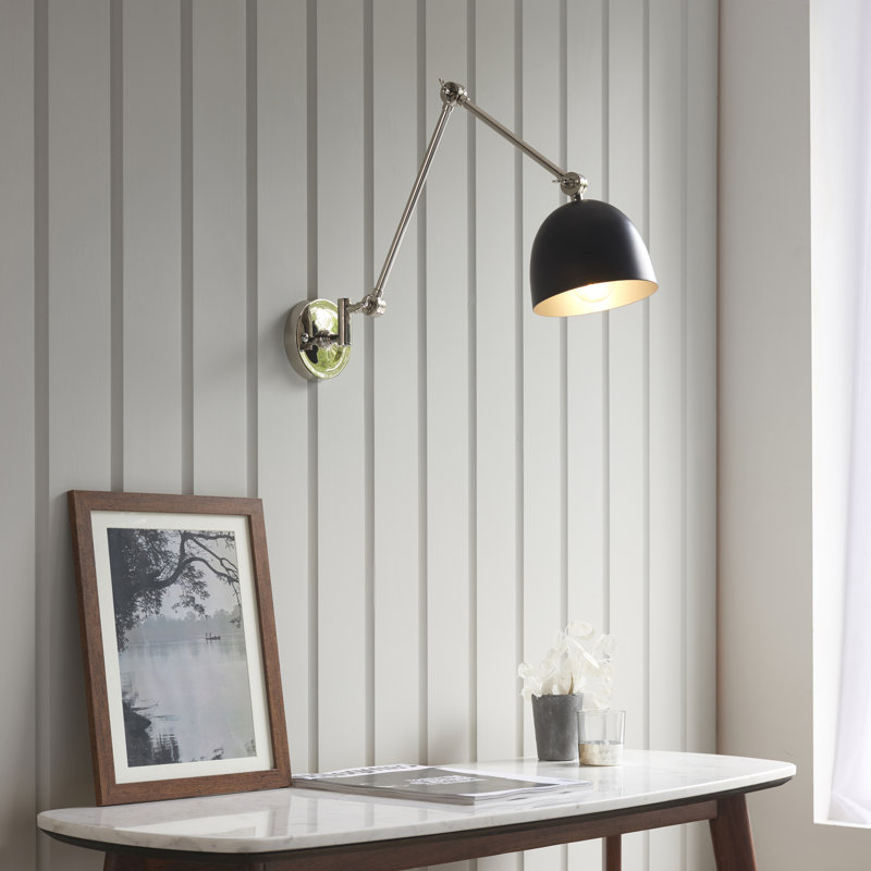 Paier Swing Arm Sconce, Polished Nickel
