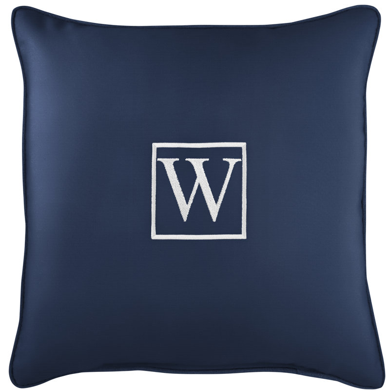 Housse et insert de coussin d'extérieur carré Kettil, Toile bleu marine Sunbrella®, W