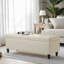 50.5‘ Wide Tufted Faux Leather Upholstered Storage Bench-420300151