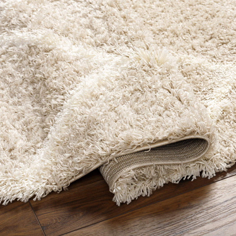 Geometric Shag Area Rug, Rectangle 160 x 221 cm
