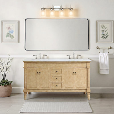 Lexington 60'' Double Bathroom Vanity with Top