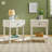 Vivienne Easy Assembly Solid Wood Spindle 1-Drawer Nightstand (Set of 2)-111301199