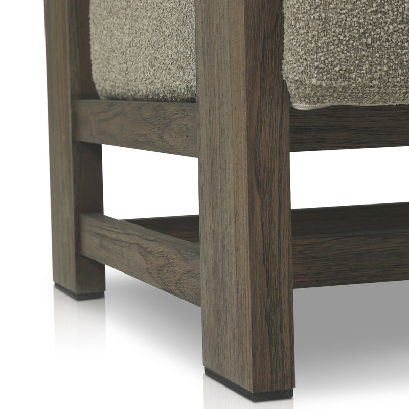 Malta Outdoor Teak Lounge Chair, Stained Saddle Brown, Medium Brown