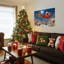 «Santa Sleigh Town», art mural sur toile-121122037