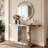 47" Glass Console Table Sofa Table