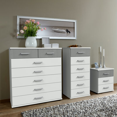 Arango 3 Drawer Bedside Table