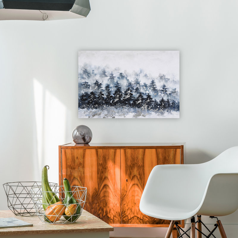 Forêt - peinture sur toile tendue, H 24 po x l 36 po x P 2 po