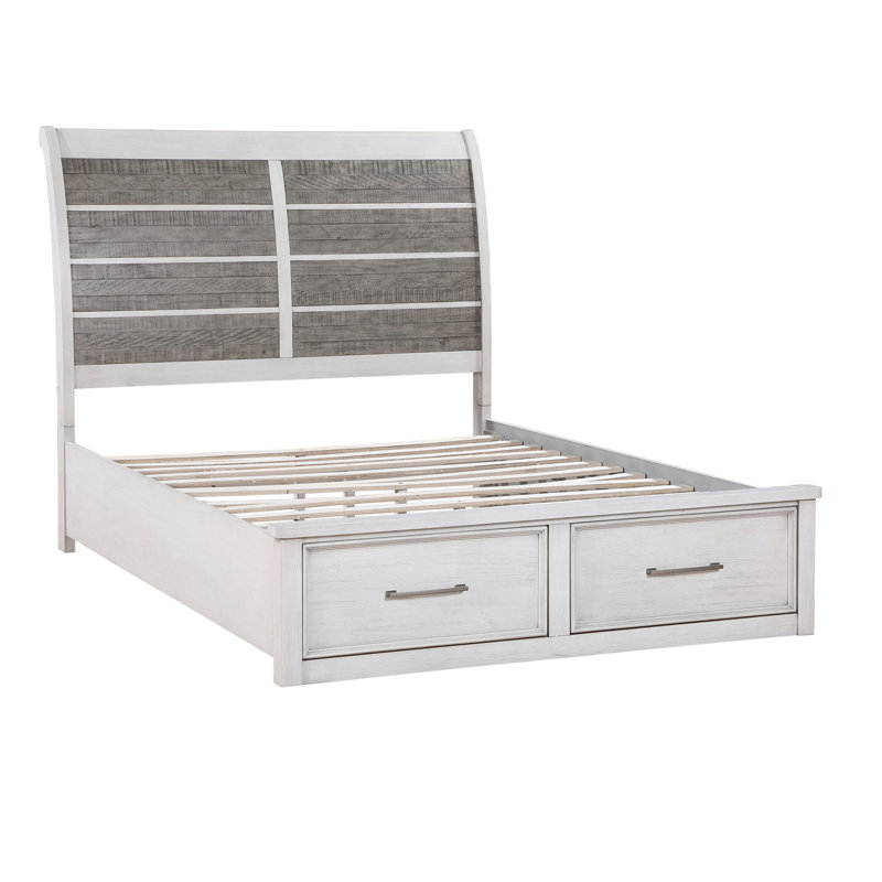 Lit plateforme avec rangement Reese, Grand lit