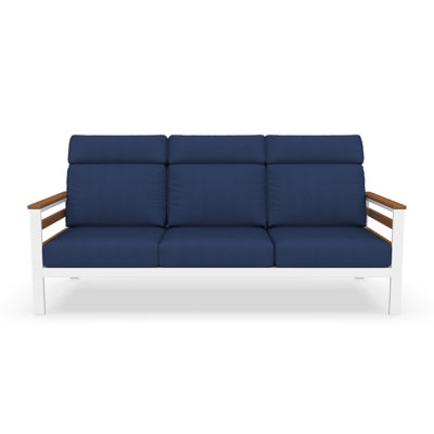 Townsend Metal Outdoor Sofa With Sunbrella Cushion by Birch Lane