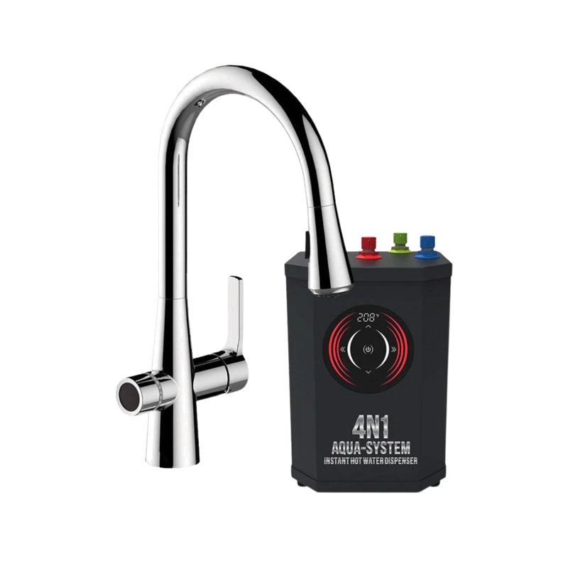 AquaNuTech Pull Down Touch Kitchen Faucet, Chrome