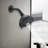 Matte Black High Pressure 6-Setting 4" Shower Head - Angle Adjustable, Clog-Proof Shower Head-124897610
