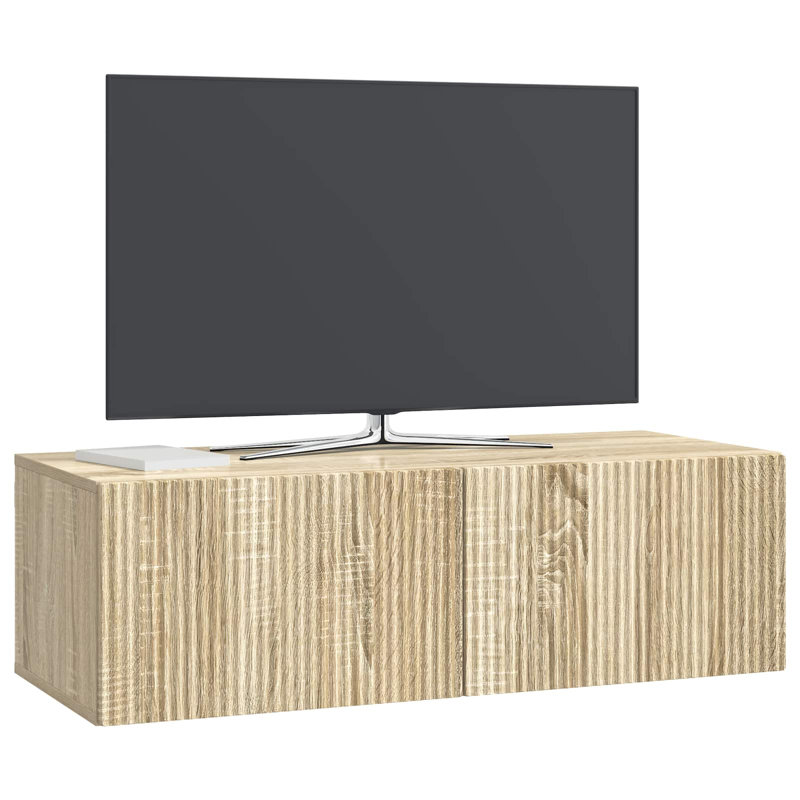 Unfinished TV Stand, Sonoma Oak, 30cm H x 98cm L x 41cm W