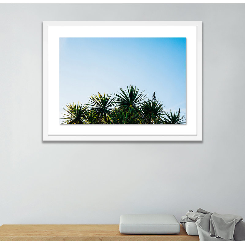 Palm Trees Print by Oliver Cole, White, 29" H x 40" W x 2.5" D